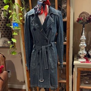 Jou Jou Dark Blue Trench Coat